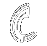 5F9Z2K005AA - Brakes: Splash Shield for Ford: Five Hundred, Freestyle, Taurus, Taurus X | Mercury: Montego, Sable Image