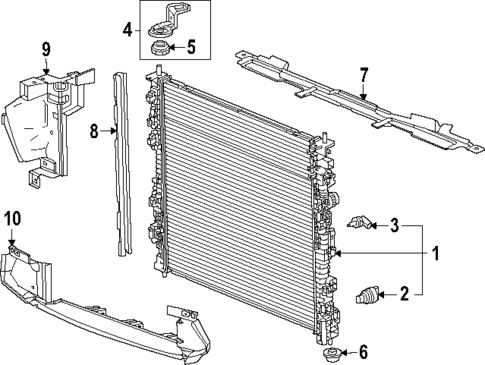 Radiator & Components for 2025 Buick Enclave #0