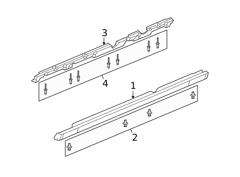 Exterior Trim - Pillars for 2006 Saturn Ion #1