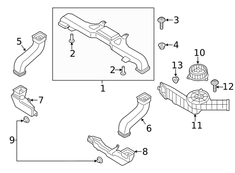 Motors, Core, Case & Related Components for 2017 Ford Fusion #1