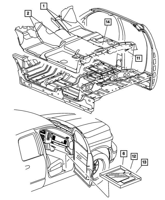 5KM14XDHAA - : Floor Mat Kit for Mopar Image