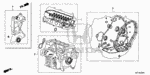 6110RB0010 - Engine: GASKET KIT, CYLINDER HEAD for Honda Image