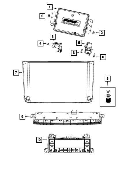 Air Conditioner and Heater Controls for 2022 Jeep Grand Wagoneer #0