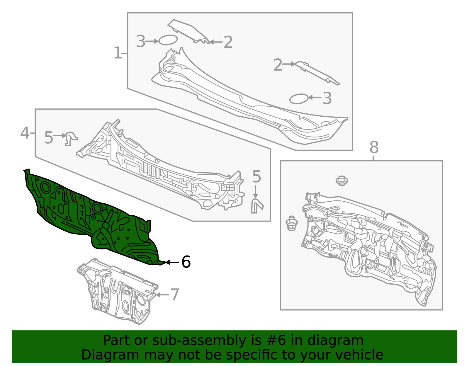Firewall 61500-TG7-A11ZZ | Honda OEM | AutoNation Parts