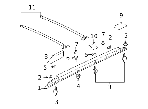 Luggage Carrier for 2010 Mitsubishi Endeavor #0