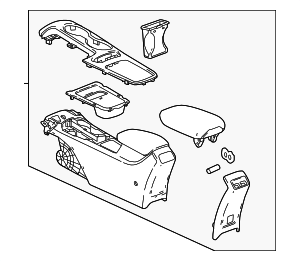 84139031 - : Part# 84139031 Dark Atmosphere Front Floor Console for Chevrolet: Cruze Image