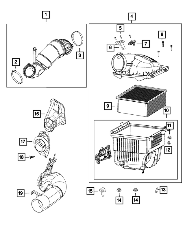 « 68137143AC –  : Air Extérieur Conduit pour Mopar Image »