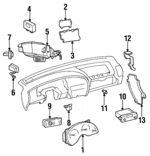 16174283 - Body: Gauge Cluster for Oldsmobile: Cutlass Supreme Image