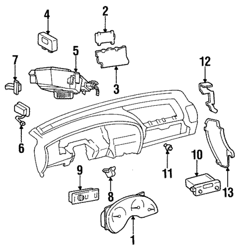 Instruments & Gauges for 1995 Oldsmobile Cutlass Supreme #0