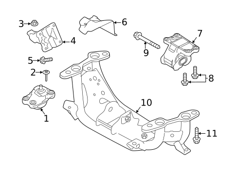 Engine & Trans Mounting for 2023 Land Rover Defender 90 #0