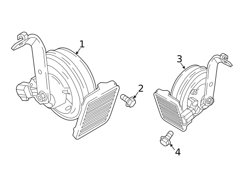 Horn for 2018 Buick LaCrosse #0