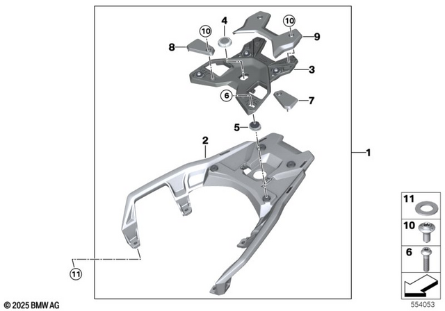 46545B4E223 - Luggage &amp; Storage: Luggage Grid              for BMW-Motorrad Image