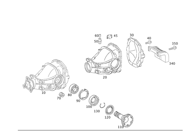 2303503814 - : Housing for Mercedes-Benz: SL500 Image