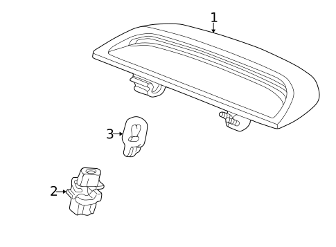 High Mounted Stop Lamp for 2000 Honda Accord #1