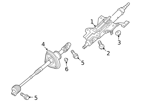 Steering Column Assembly for 2012 Hyundai Genesis Coupe #0
