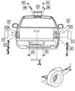 55077343AD - Electrical: Tail, Stop, And Turn Lamp Socket for Mopar Image