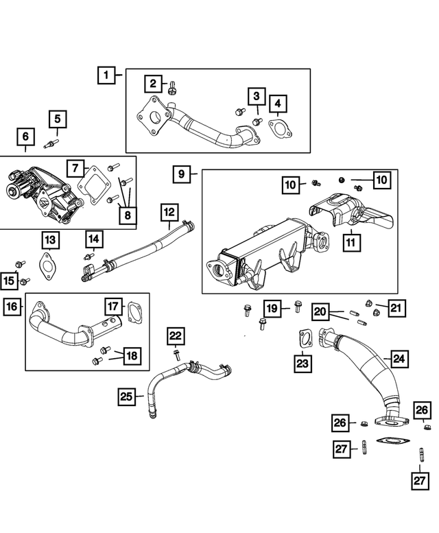 6104336AA - Cooling: Hex Flange Head Screw for Mopar Image image