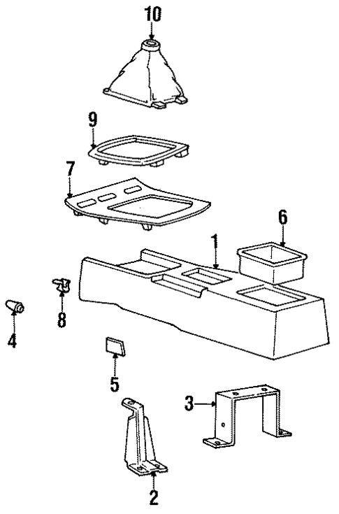 Center Console for 1996 Hyundai Sonata #0