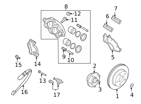 Front Brakes for 2004 Dodge Ram 1500 #1