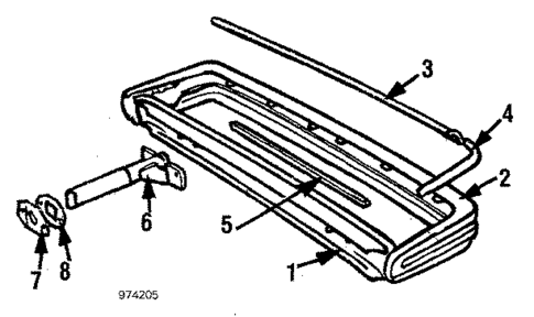 Rear Bumper for 1988 Volvo 244 #0