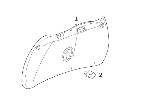 Interior Trim - Trunk for 2015 Chevrolet Camaro #1