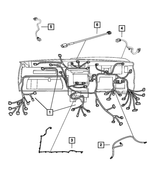 Wiring-Instrument Panel for 2012 Jeep Grand Cherokee #0