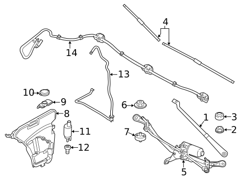 Wiper & Washer Components for 2024 BMW M850i xDrive #0
