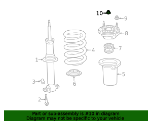 2019-2026 GM Front Suspension Strut Nut 11601789 GM | GMPartsDirect.com