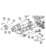 4593546AD - Transfer Case Model MS140: Drive Shaft for Mopar Image