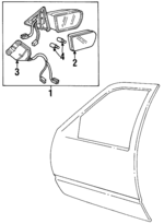 3531353 - : Mirror Assembly for Cadillac: DeVille Image