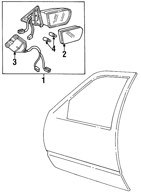 Outside Mirrors for 1998 Cadillac DeVille #0