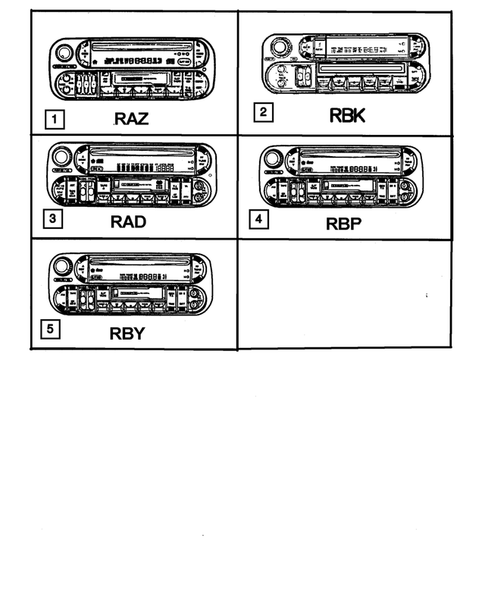 Radio, Antenna, and Speakers for 2002 Chrysler PT Cruiser #1