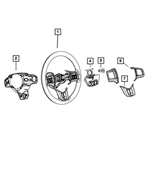 1UE901TWAB - : Steering Wheel Back Cover for Mopar Image