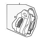 6901A931HB - : Seat Back Assembly for Mitsubishi: Eclipse Image