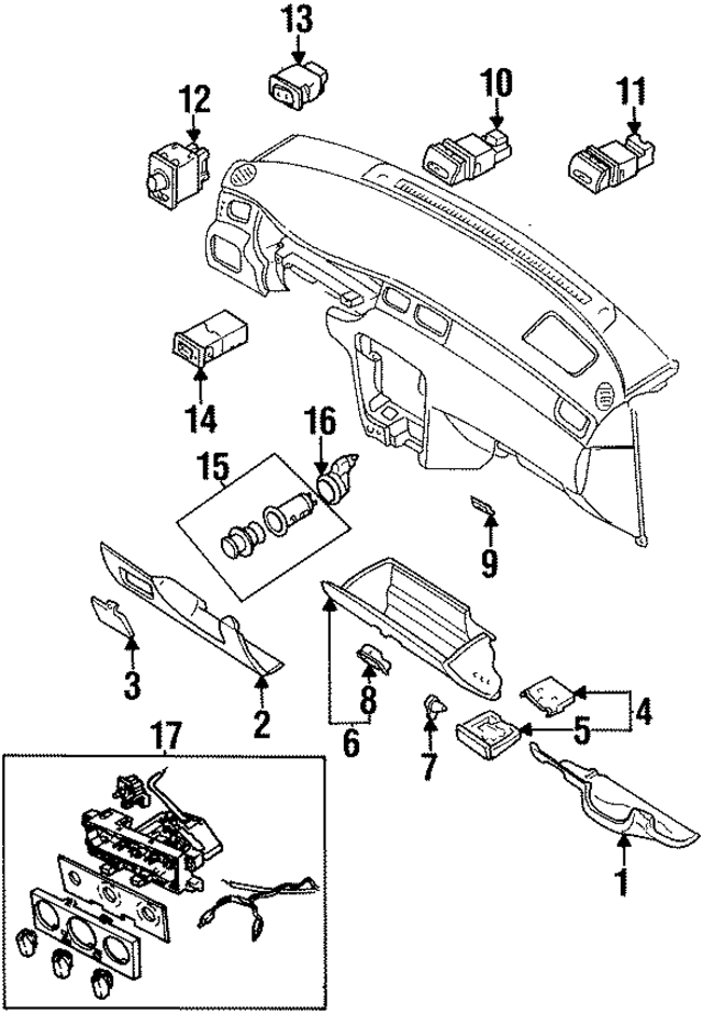 275108B700 - : Dash Control Unit for Nissan Image