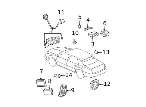 Sound System for 2002 Cadillac DeVille #0