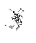 4683921AJ - Service Brakes: Adjustable Pedal Module for Mopar Image