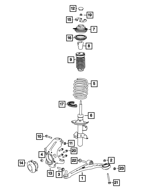 4877848AD - Front Suspension: Lower Control Arm, Right for Mopar Image