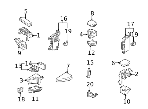 Electrical Components for 2002 Lexus LS430 #0