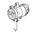 1522313 - HVAC: ACDelcoâ„¢ A/C Compressor for Chevrolet: Equinox, Impala Limited | GMC: Terrain Image