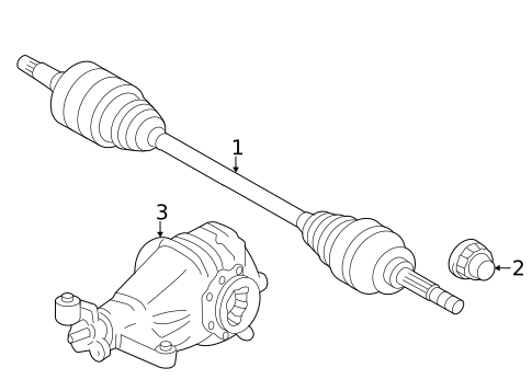 Axle & Differential for 2022 Lexus IS300 #0