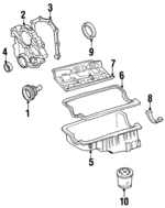 ZZL010500 - Engine: Timing Cover for Mazda: B4000, Navajo Image