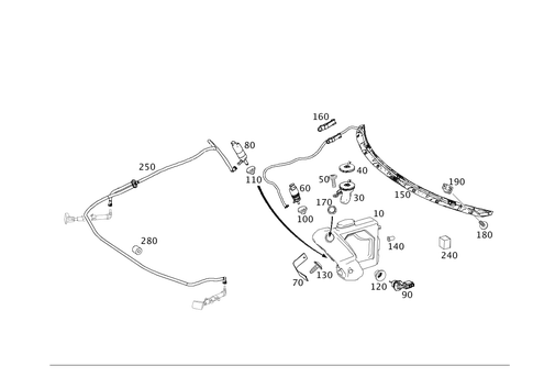 Pane Washer, Headlamp Wiper/Washer for 2011 Mercedes-Benz SLS AMG #0