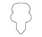 865952T500 - Body: Lower Molding Retainer Clip for Genesis: Electrified GV70, G80, G90 | Hyundai: Accent, Azera, Elantra, Elantra GT, Equus, Genesis, Genesis Coupe, Ioniq, Kona, Kona N, Santa Fe, Santa Fe XL, Sonata, Tucson, Veloster Image