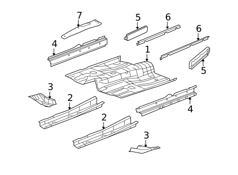Floor & Rails for 2014 Jeep Patriot #0