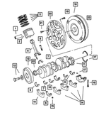 4740259 - Engine 5.9L Eight Cylinder: Piston Ring for Mopar Image