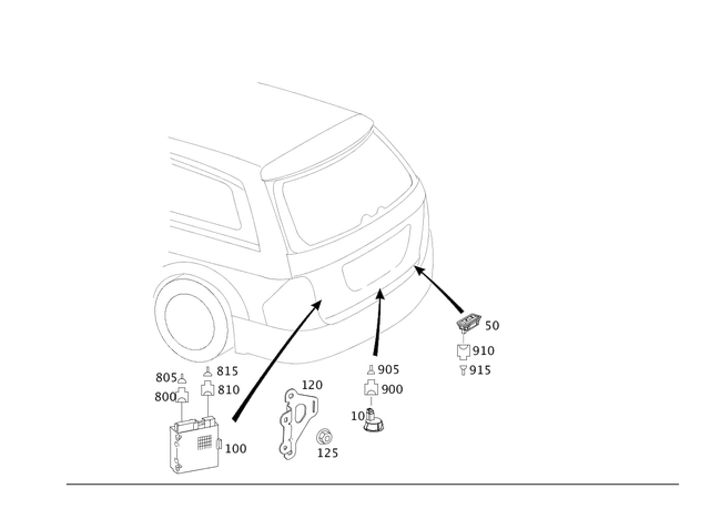 1645453247 - Electrical System: Holder for Mercedes-Benz Image image