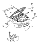 4606793AA - Labels: Battery Label for Mopar Image