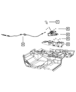 4680676AD - 4-Speed; Automatic VLP Transaxle: Console Bracket for Dodge: Journey Image