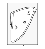 2013-2017 Honda Accord - Weatherstrip L Rear Door